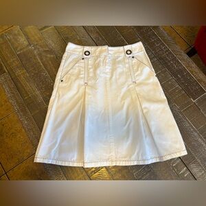 CAbi Cotton A-Line Pleated Skirt😎